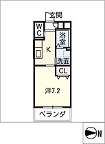 Ｄｅａｒ　Ｃｏｕｒｔ  ｜ 三重県津市上浜町4丁目（賃貸マンション1K・2階・27.20㎡） その2