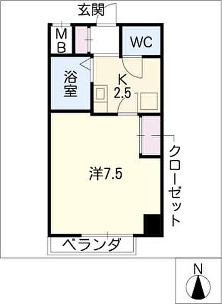 飯田ビル ｜愛知県名古屋市千種区今池4丁目(賃貸マンション1K・5階・23.68㎡)の写真 その2