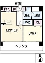 シャンテロアール  ｜ 愛知県名古屋市千種区上野1丁目（賃貸マンション1LDK・5階・42.32㎡） その2