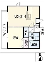 シャンプラン吹上  ｜ 愛知県名古屋市千種区千種通5丁目（賃貸アパート1LDK・2階・41.37㎡） その2