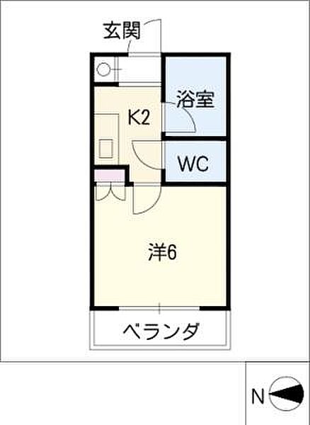 ハイツ江西 ｜愛知県名古屋市西区菊井2丁目(賃貸マンション1K・1階・18.00㎡)の写真 その2