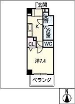 ウェルシー亀島 205 ｜ 愛知県名古屋市中村区亀島1丁目10番1号（賃貸マンション1K・2階・28.53㎡） その2