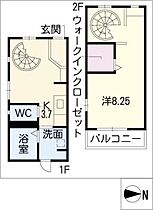 アムール東枇杷島  ｜ 愛知県名古屋市西区枇杷島1丁目（賃貸アパート1K・2階・38.31㎡） その2