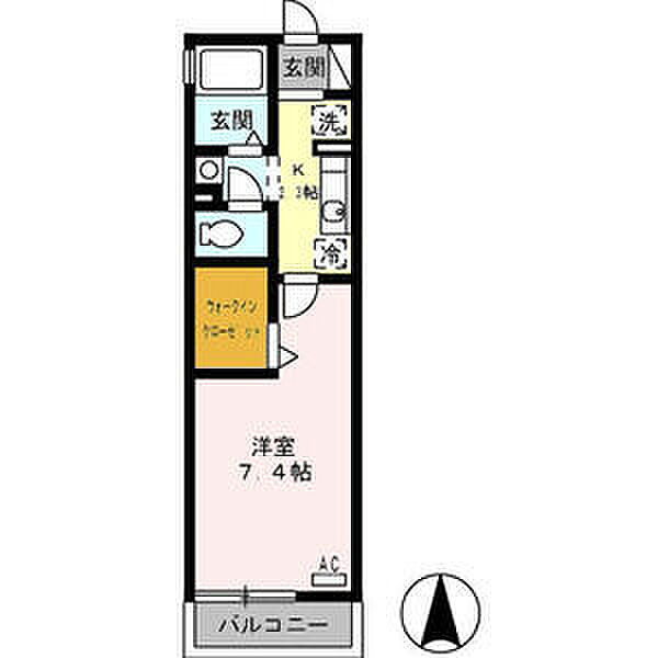 ソレイユ 202｜愛知県名古屋市西区児玉2丁目(賃貸アパート1K・2階・25.29㎡)の写真 その2