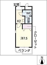 エイコーキャステール  ｜ 愛知県名古屋市西区城西5丁目（賃貸マンション1K・3階・24.00㎡） その2