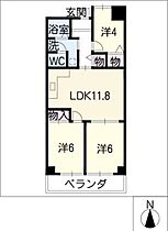 ロイヤルシティ押切  ｜ 愛知県名古屋市西区押切1丁目（賃貸マンション3LDK・12階・62.70㎡） その2