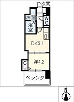 エルミナグラン  ｜ 愛知県名古屋市西区菊井1丁目（賃貸マンション1DK・10階・27.08㎡） その2