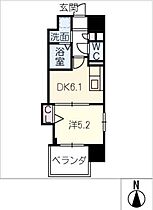 エルミナグラン  ｜ 愛知県名古屋市西区菊井1丁目（賃貸マンション1DK・3階・29.03㎡） その2