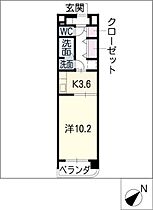 シャルマン  ｜ 愛知県清須市西田中白山（賃貸マンション1K・4階・36.23㎡） その2