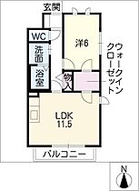 すずらん  ｜ 愛知県名古屋市中川区野田2丁目（賃貸アパート1LDK・1階・44.33㎡） その2