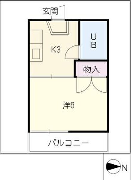 パーク荒子 ｜愛知県名古屋市中川区荒子2丁目(賃貸アパート1K・1階・18.22㎡)の写真 その2