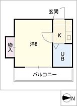 ニッシンハイツ高畑  ｜ 愛知県名古屋市中川区中郷4丁目（賃貸アパート1K・2階・15.66㎡） その2