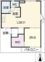 メタフォール八番  ｜ 愛知県名古屋市熱田区八番2丁目（賃貸アパート1LDK・2階・38.00㎡） その2