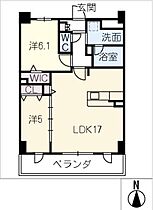 オースピシャスクラウド鳴海  ｜ 愛知県名古屋市緑区鳴海町字中汐田（賃貸マンション2LDK・1階・61.85㎡） その2