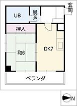 グリーンハイツ千代田  ｜ 愛知県名古屋市中区千代田1丁目（賃貸マンション1DK・2階・35.03㎡） その2