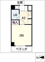 ヒビノハイツ  ｜ 愛知県名古屋市中区平和1丁目（賃貸マンション1K・4階・19.76㎡） その2