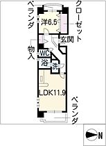 パークヒルズ  ｜ 愛知県名古屋市北区大曽根3丁目（賃貸マンション1LDK・6階・48.53㎡） その2