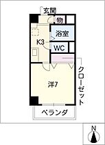 パティオいずみ  ｜ 愛知県名古屋市東区大幸4丁目（賃貸マンション1K・3階・24.29㎡） その2