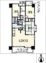 ライオンズマンション名城公園  ｜ 愛知県名古屋市北区金城1丁目（賃貸マンション3LDK・2階・72.36㎡） その2