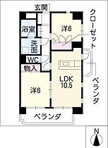 ＦＯＲＥＳＴ名城公園  ｜ 愛知県名古屋市北区柳原3丁目（賃貸マンション2LDK・6階・60.06㎡） その2