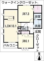 メゾン　ド　ルミエールＳ棟  ｜ 愛知県名古屋市北区中味鋺3丁目（賃貸アパート2LDK・2階・63.73㎡） その2