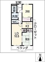 アビタシオン西味鋺  ｜ 愛知県名古屋市北区西味鋺1丁目（賃貸マンション2LDK・4階・57.00㎡） その2