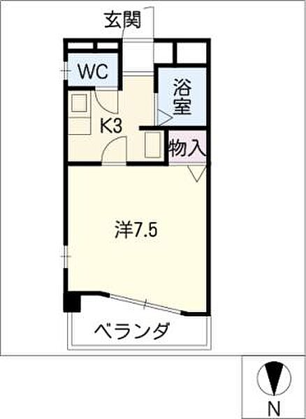 サクラハイツ ｜愛知県名古屋市守山区茶臼前(賃貸マンション1K・2階・24.30㎡)の写真 その2