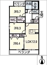 サスティーナ東山  ｜ 愛知県名古屋市千種区東山元町4丁目（賃貸マンション3LDK・2階・77.05㎡） その2