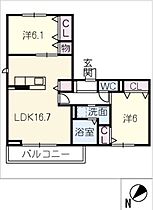 ベルヒルズ　Ｂ棟  ｜ 愛知県名古屋市千種区鹿子町4丁目（賃貸アパート2LDK・3階・67.17㎡） その2