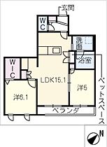 ENSOLEILLE MOTOYAMA  ｜ 愛知県名古屋市千種区稲舟通1丁目（賃貸マンション2LDK・3階・60.09㎡） その2