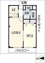 ベルライジング  ｜ 愛知県名古屋市千種区鹿子町4丁目（賃貸マンション1LDK・2階・44.82㎡） その2