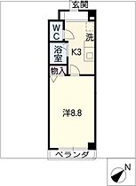 エスポワール本山  ｜ 愛知県名古屋市千種区本山町2丁目（賃貸マンション1K・3階・26.60㎡） その2