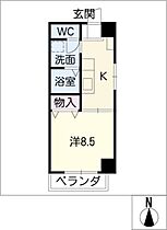 グレン清友I  ｜ 愛知県名古屋市千種区田代本通1丁目（賃貸マンション1K・5階・32.19㎡） その2