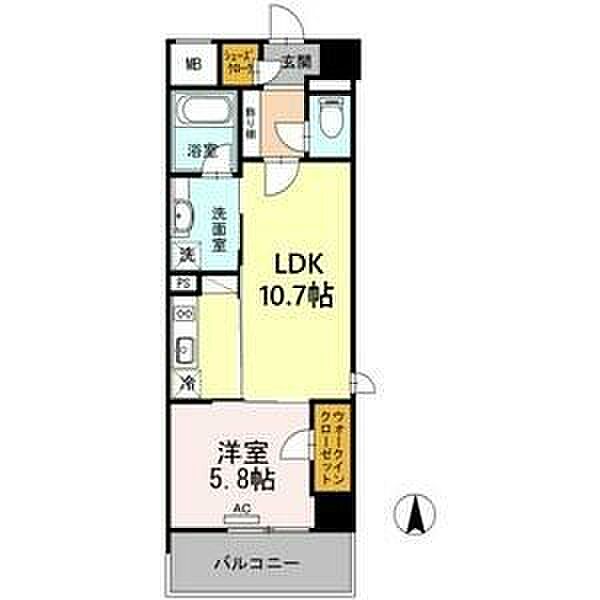 ダイワシティー千種 701｜愛知県名古屋市千種区内山1丁目(賃貸マンション1LDK・7階・40.68㎡)の写真 その2