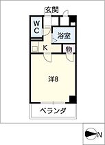 ジュネス東桜  ｜ 愛知県名古屋市東区東桜2丁目（賃貸マンション1K・4階・22.57㎡） その2