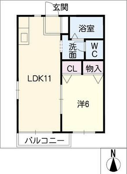 ヒルトップ高針 ｜愛知県名古屋市名東区高針3丁目(賃貸アパート1LDK・1階・35.30㎡)の写真 その2