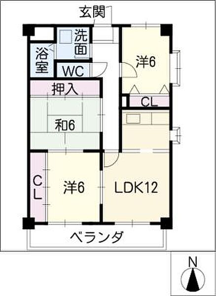 サンヒルズ牧野 ｜愛知県名古屋市名東区社が丘3丁目(賃貸マンション3LDK・1階・73.00㎡)の写真 その2