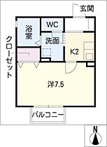 サンセールII  ｜ 愛知県長久手市下山（賃貸アパート1K・1階・24.44㎡） その2