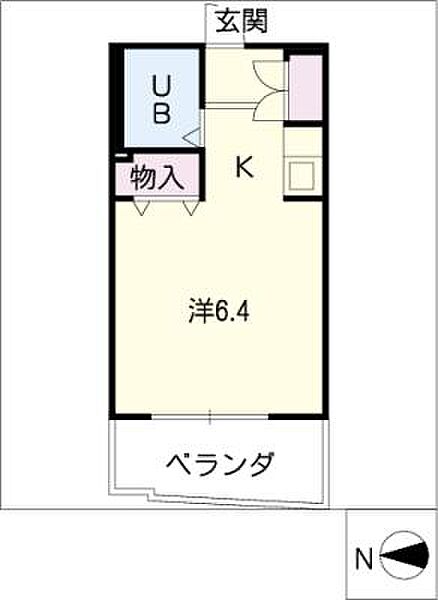 ジョイフル荒畑II ｜愛知県名古屋市昭和区緑町2丁目(賃貸マンション1R・3階・17.98㎡)の写真 その2