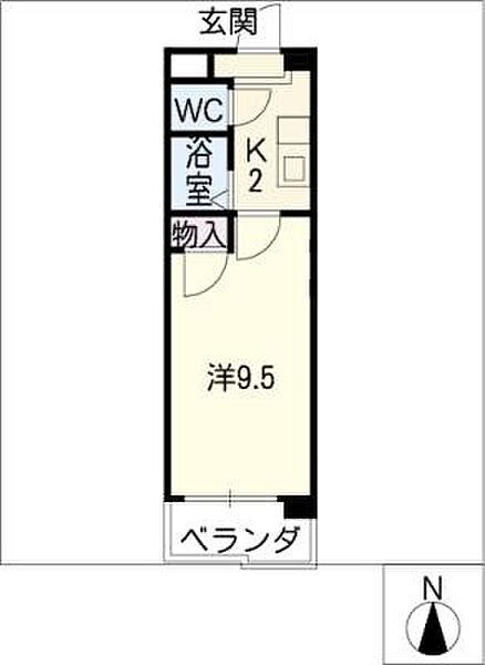 ＶＥＧＡ荒畑 ｜愛知県名古屋市昭和区御器所3丁目(賃貸マンション1K・4階・24.92㎡)の写真 その2