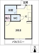 パストラル北山  ｜ 愛知県名古屋市昭和区北山町1丁目（賃貸アパート1R・1階・20.50㎡） その2