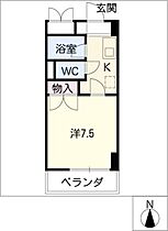 キャッスル桜山  ｜ 愛知県名古屋市昭和区桜山町4丁目（賃貸マンション1K・3階・23.46㎡） その2