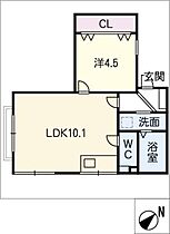 ヴィレッジ八事富士見  ｜ 愛知県名古屋市昭和区八事富士見（賃貸マンション1LDK・2階・34.55㎡） その2