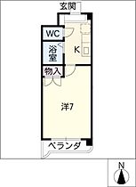 レスポワール清水ケ岡  ｜ 愛知県名古屋市瑞穂区彌富町字清水ケ岡（賃貸マンション1K・1階・24.51㎡） その2