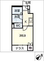 ＨＥＢＥＬ　ＭＡＩＳＯＮ　八事  ｜ 愛知県名古屋市昭和区広路町字石坂（賃貸アパート1K・1階・25.59㎡） その2