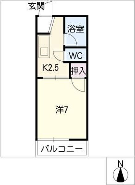 フォーブル早川Ａ棟 ｜愛知県名古屋市昭和区前山町1丁目(賃貸アパート1K・1階・21.00㎡)の写真 その2