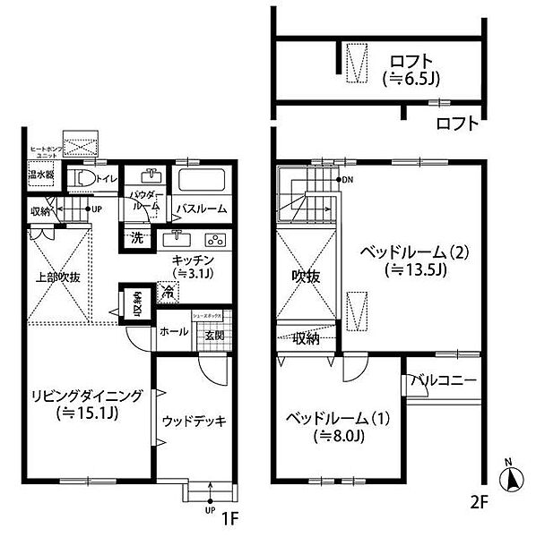 セレブ覚王山　ＷＥＳＴ棟 7｜愛知県名古屋市千種区大島町1丁目(賃貸テラスハウス2LDK・1階・86.54㎡)の写真 その2