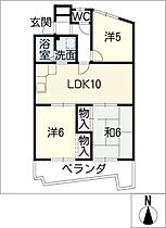 鉄村マンション　南棟  ｜ 愛知県名古屋市昭和区川名山町（賃貸マンション3LDK・2階・60.53㎡） その2