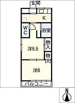 弥生荘  ｜ 愛知県名古屋市昭和区川名山町1丁目（賃貸アパート2K・2階・33.48㎡） その2