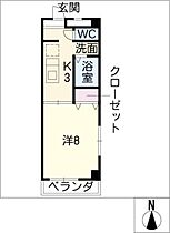 ヒルズヤマザト  ｜ 愛知県名古屋市昭和区山里町（賃貸マンション1K・6階・26.75㎡） その2